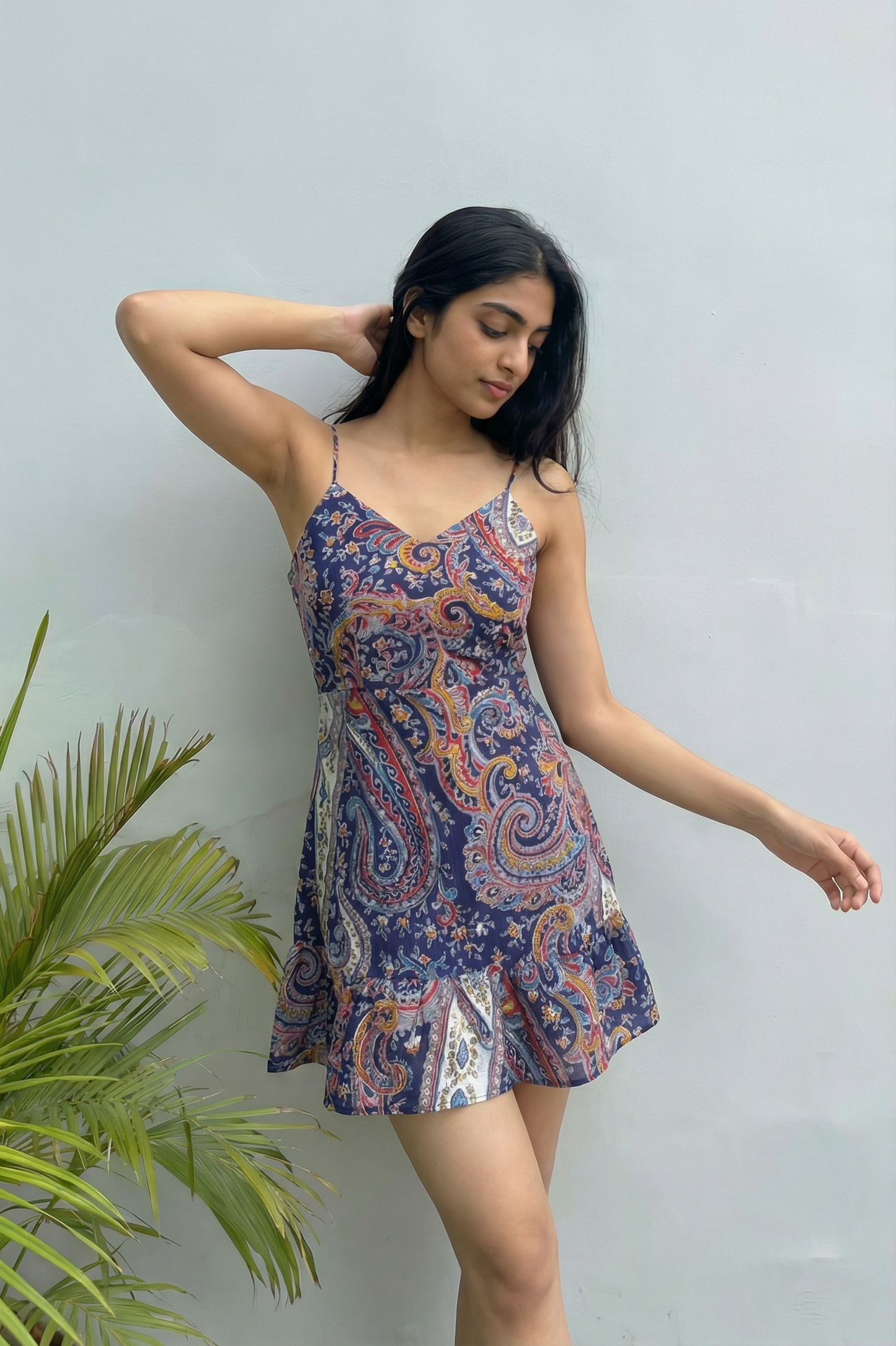 Midnight Paisley Charm Dress