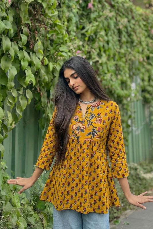 Golden Meadow Bloom Dress