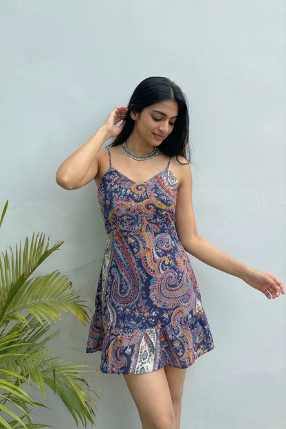 Midnight Paisley Charm Dress