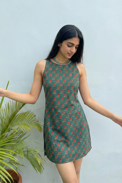 Emerald Rose Charm Dress