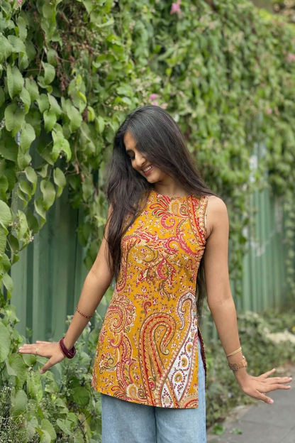 Sunset Paisley Aura Top