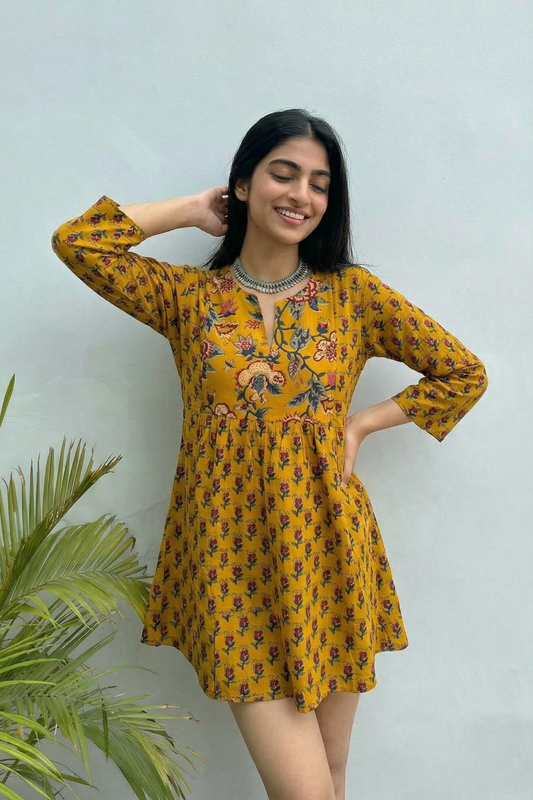 Golden Meadow Bloom Dress