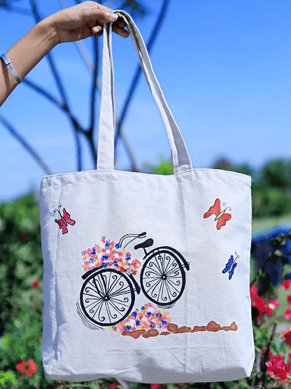 Tote Hand Bag, Handmade with Premium Canvas